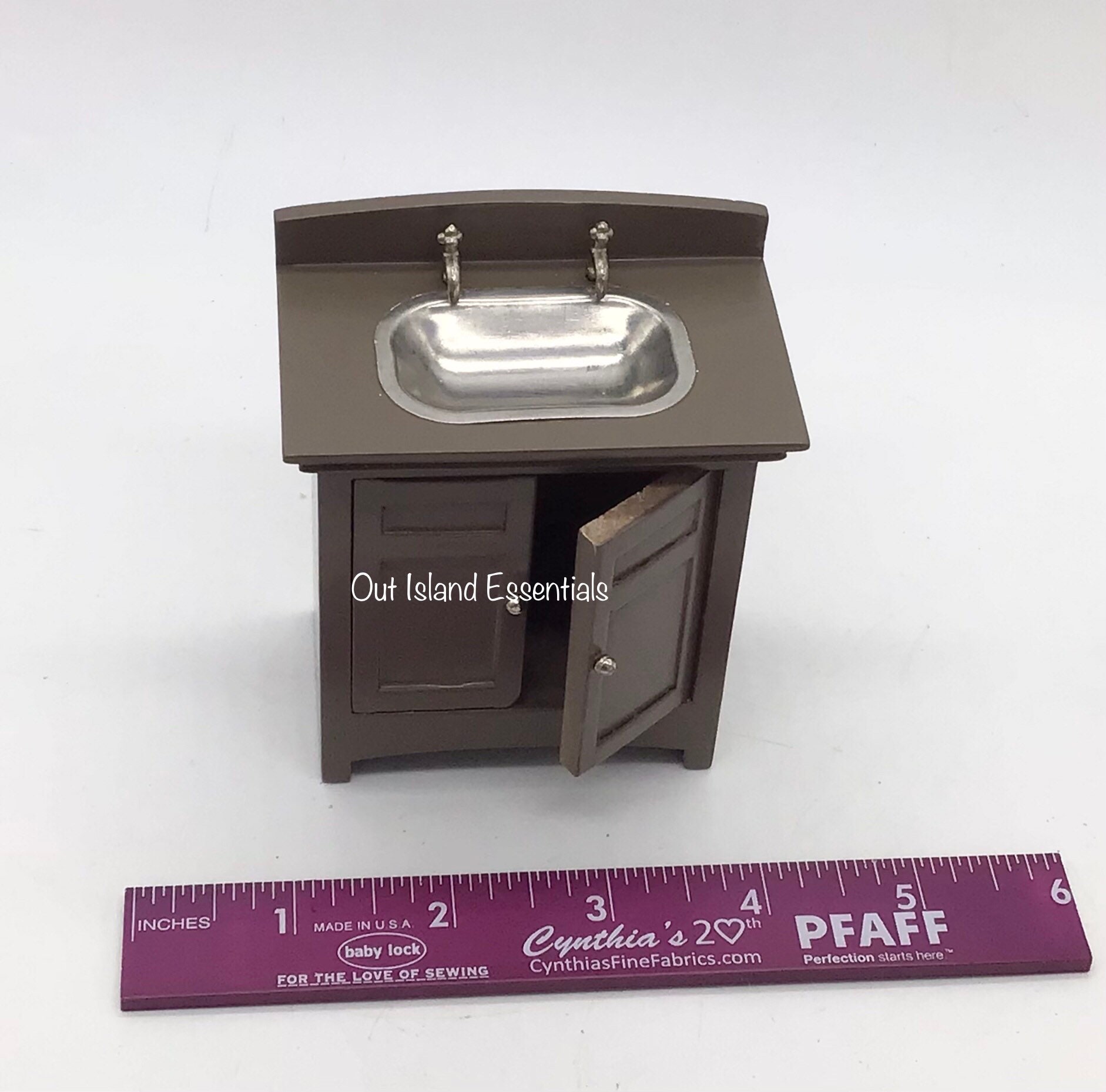 Miniature Bathroom Sink Vanity I Miniature Counter and Sink I Etsy