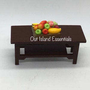 Miniature Fruit Basket | Dollhouse Miniature Food I Miniature Doll Fruits I Miniature Food I 1:12 Scale Dollhouse Accessories