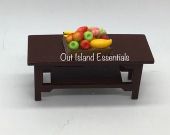 Miniature Fruit Basket | Dollhouse Miniature Food I Miniature Doll Fruits I Miniature Food I 1:12 Scale Dollhouse Accessories