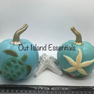 HOT Item I Coastal Fall Pumpkin I Coastal Thanksgiving I 6&quot; Coastal Thanksgiving Decor I Fall Accessories