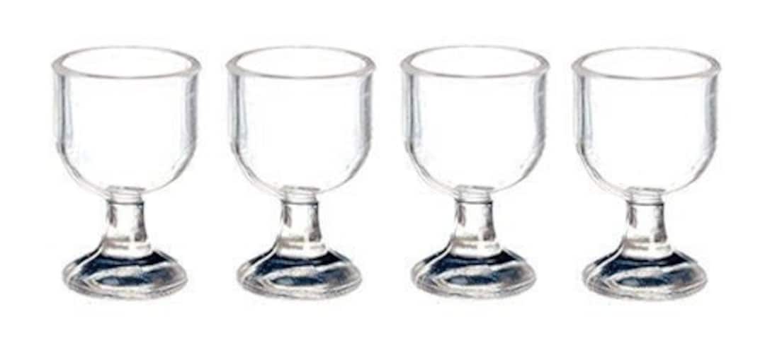 Miniature Wine Glass Set of 4 | Dollhouse Wine Glasses I Miniature Doll ...