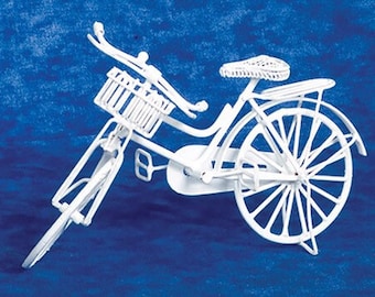 Fancy Dollhouse Bicycle I Miniature Doll Bike I Miniature Dollhouse Bicycle I 1:12 Scale Dollhouse Accesorios