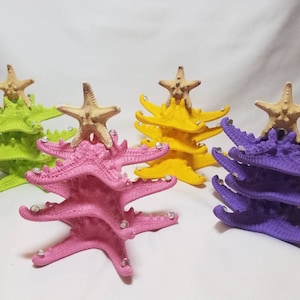 Starfish Christmas Tree Decoration, Seasshell Starfish Christmas Tree, Starfish Beach Christmas Tree, Table Top Christmas Tree