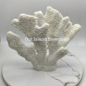 Faux White Coral Display | Coral Decoration | Eco Friendly Coral | Display Coral | Faux Coral Decor