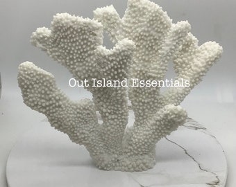 Faux White Coral Display | Coral Decoration | Eco Friendly Coral | Display Coral | Faux Coral Decor