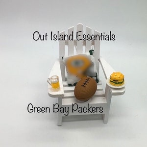 Green Bay Packers Ornament I Football Christmas Ornament | Adirondack Ornament | Packers Christmas Ornament I Go Packers