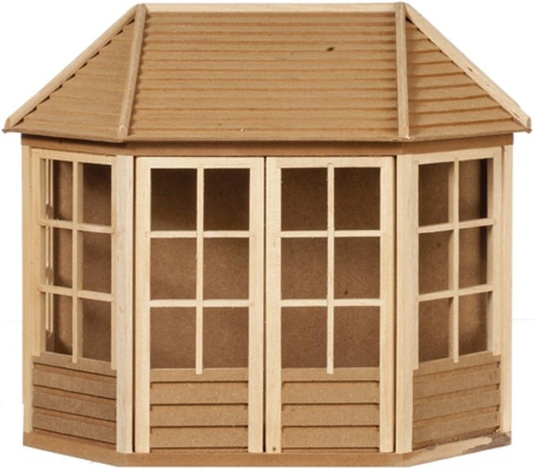 Miniature Sun Room Kit I Sun Room Buildable Kit I Dollhouse Sunroom I