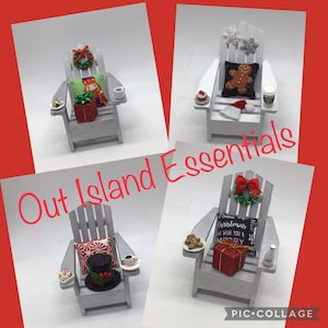 Adirondack Ornament I Christmas Beach Ornament I Adirondack Chair Christmas Ornament I Beach Chair Christmas Ornament I Adirondack Chair