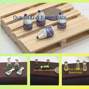 Miniature Cleaning Supplies I Miniature 1:12 Scale Home Cleaning Accessories I ONE Miniature Cleaner Per Order