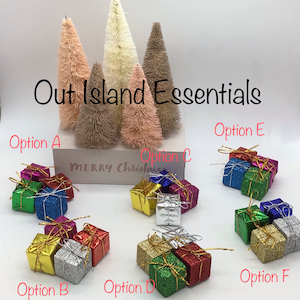 4 Pc. Dollhouse Gift Set I Miniature Doll Gifts I Miniature Dollhouse Assorted Gifts I 1:12 Scale Dollhouse Accessories