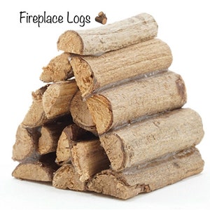 Dollhouse Logs I Miniature Fire Logs I Miniature Dollhouse Wood For Fireplace I 1:12 Scale Dollhouse Accessories