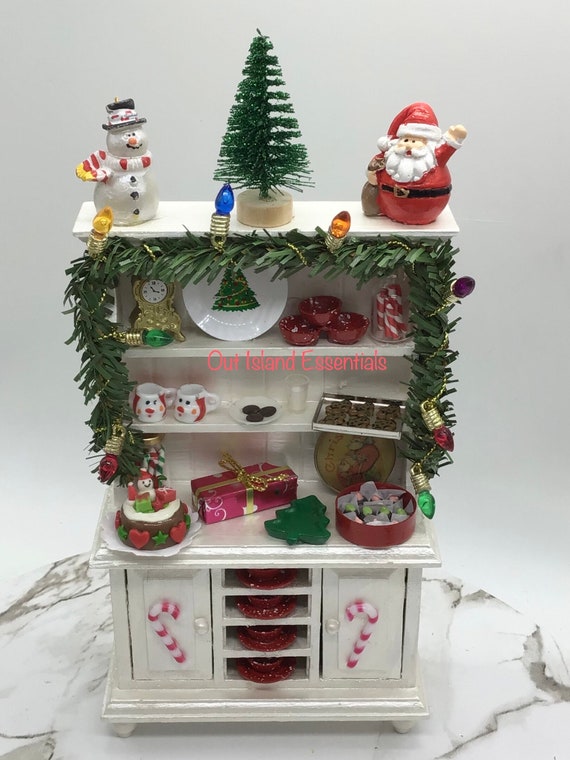 トールペイント  クリスマスドールハウス風飾り ドールハウス クリスマス ハッチ 1 個 | ドールハウス クリスマス