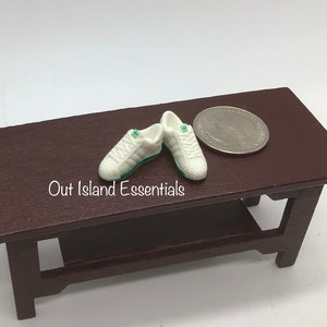 1 Pair Of Dollhouse Sneaker Shoes I Miniature Doll Tennis Shoes I Miniature Shoes I 1:12 Scale Dollhouse Accessories
