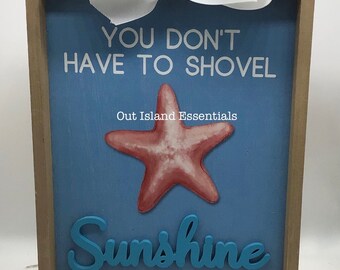 Unique Coastal Christmas Signs I Coastal Christmas Decor Sign I Beachy Christmas Decor I Beach Cottage Cute Sign I Coastal Christmas Cottage