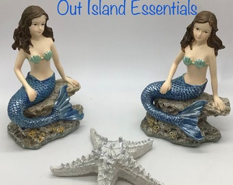Top Collection Meerjungfrau Statue – Miniatur-Deko Für Feengarten & Terrarium, 7 Cm, Handbemalt