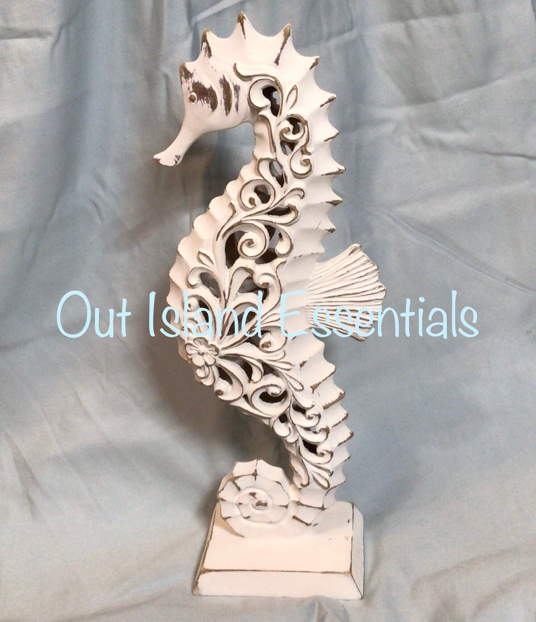 Sculpture Marine Hippocampe En Bois Flotté - Décoration Naturelle