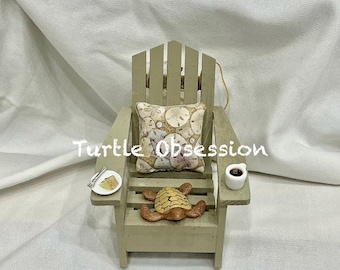 OOAK Turtle Lover Ornaments I Love My Turtle Christmas Ornament I Coastal Ornaments