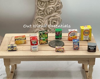 Miniature Grocery Shopping I Miniature Dollhouse Stock The Pantry 1:12 Scale