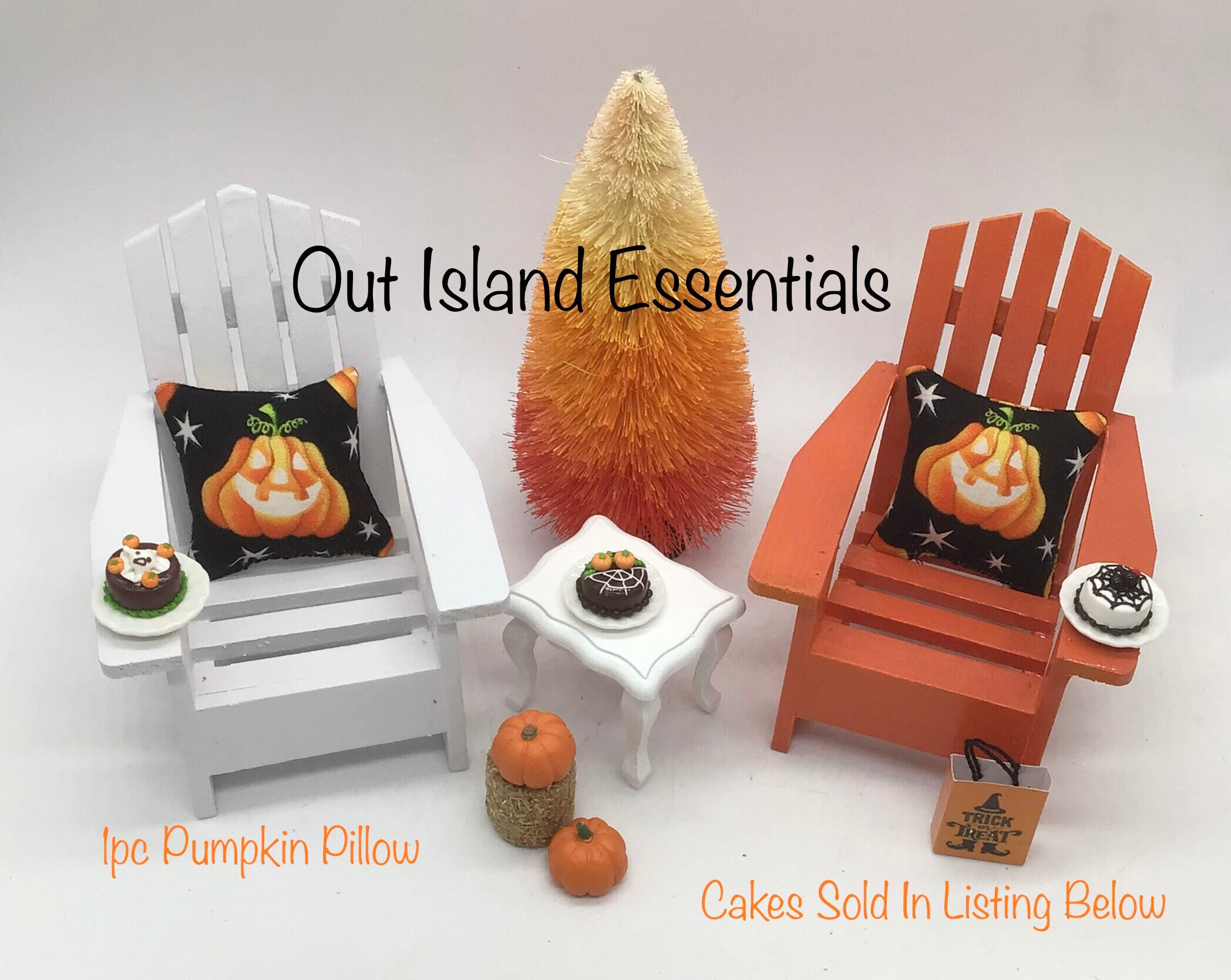 Melody Jane Puppenhaus Holzschild „Happy Fall“ – 1:12 Maßstab, Handgefertigt, Herbst-Deko