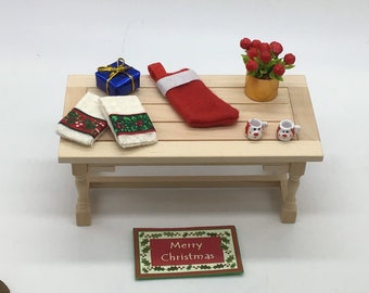 Miniature Christmas Mugs I Miniature 1:12 Scale Cozy Christmas Decorative Mugs I Miniature Christmas Decor