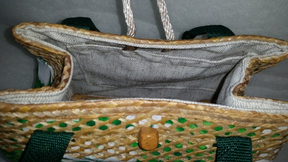 Bahamian Straw Handbag and Mini Wallet