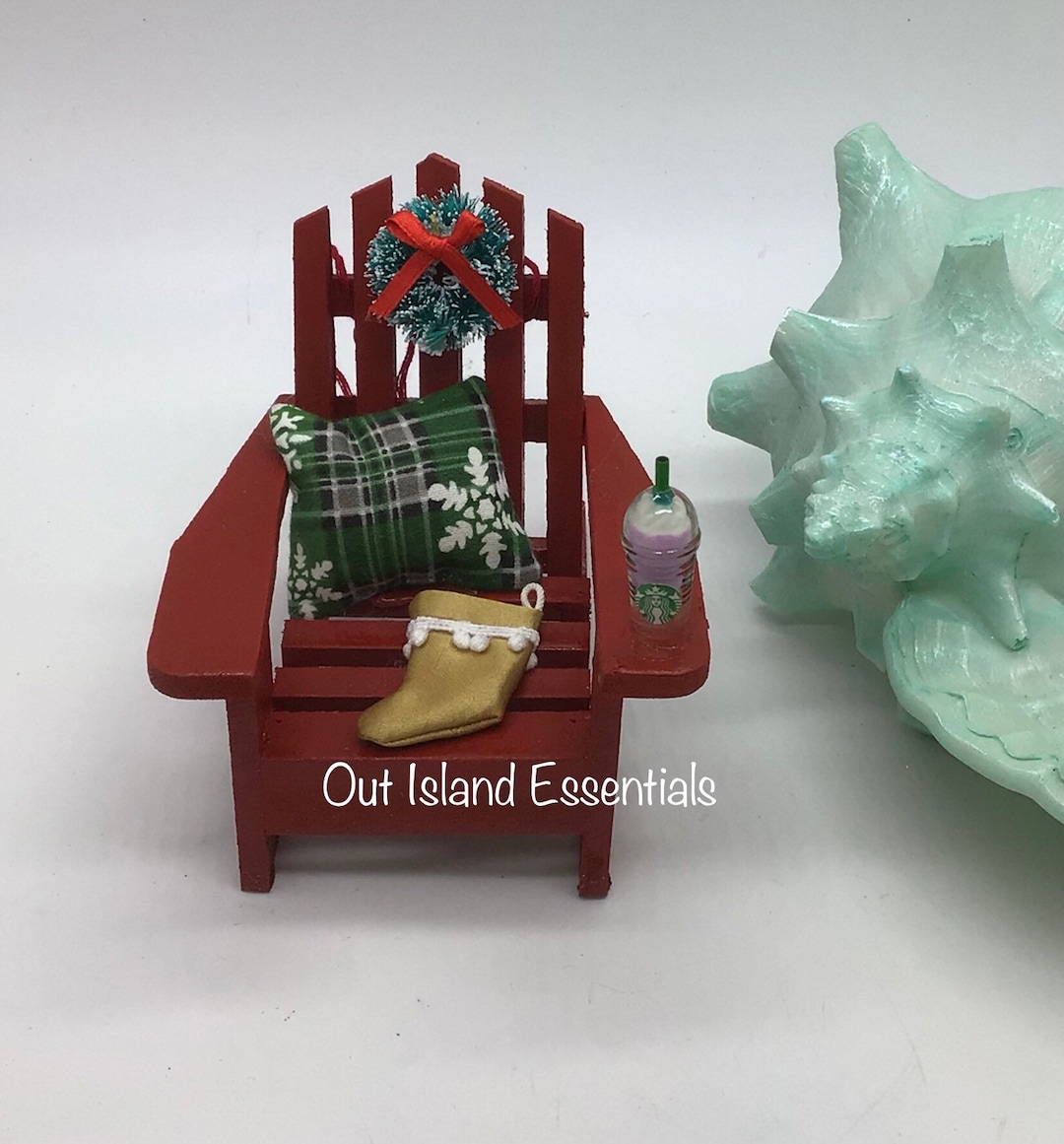 Adirondack Ornament, Christmas Beach Ornament, Adirondack Chair