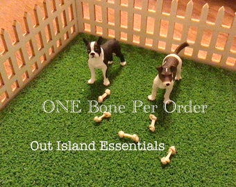 Miniature Dog Bones I Miniature Dollhouse Pets I Miniature Dog Bones IMiniature Dollhouse Family Pet Accessories I 1:12 Scale