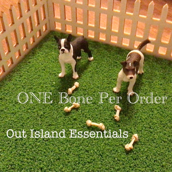 Miniature Dog Bones I Miniature Dollhouse Pets I Miniature Dog Bones IMiniature Dollhouse Family Pet Accessories I 1:12 Scale