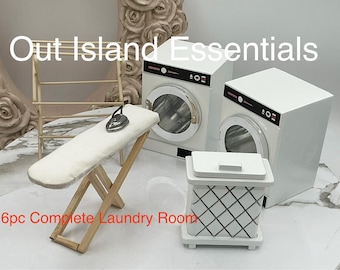 Miniature Laundry Room Set 1:12 Scale Laundry