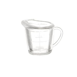 Measuring Cups for Resin 30 ML Mixing Cups Clear Medicine Measuring Cup  10098225 