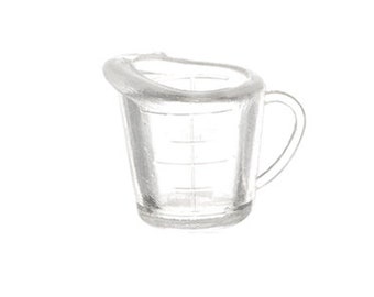 Tasse à mesurer miniature I Fournitures de cuisson pour maison de poupée I Cuisine de poupée miniature I Cuisine de maison de poupée miniature I Accessoires de poupée à l’échelle 1:12