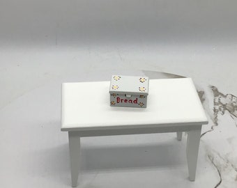Miniature Bread Box I Miniature 1:12 Scale Kitchen Accessories I Miniature Kitchen Counter Bread Box