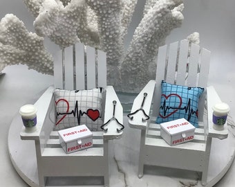 Doctor Or Nurse Christmas Ornament I Coastal Christmas For Medical Professionals I Unique Nurse Christmas Ornament I Doctor Ornaments