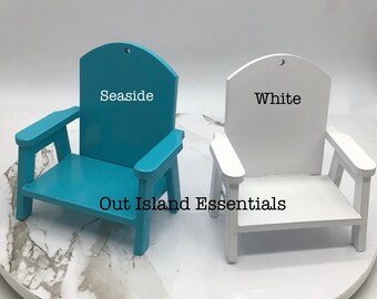 ONE Painted Miniature Chair I Finished Wooden Fairy Chair I ONE Mini Chair I Cake Topper I Assorted Color Mini Chairs I Wedding Cake Topper