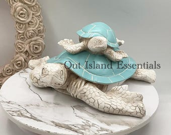 Turtle Table Decor I Turtle Lover Decor I Beach Home Decorations