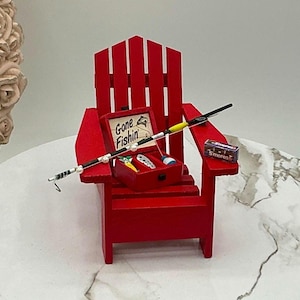 Miniature Dollhouse Fishing Rod I Miniature Doll Fishing I Miniature Dollhouse Fishing & Hunting I 1:12 Scale Dollhouse Camping