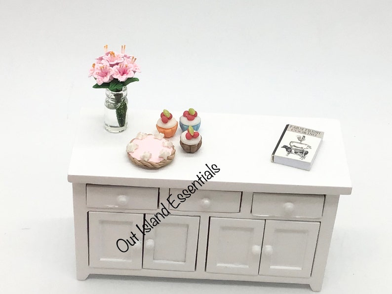 Miniature Kitchen Counter With Drawers I Dollhouse Miniature Etsy