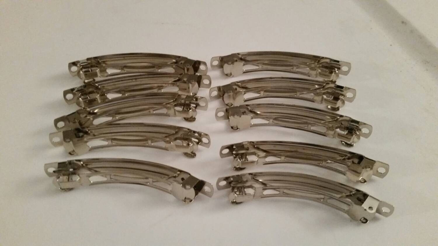 80mm Blank Hair Clip 10 Pcs. per Order Hair Clip Base Hair Etsy