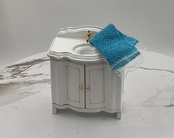 Miniature Bathroom Sink Vanity Only I Miniature Counter With Sink NO Accessories I Miniature 1:12 Scale
