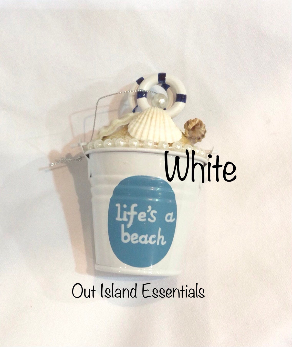 Biggie Beach Bucket Ornament I Coastal Christmas Ornament I Etsy