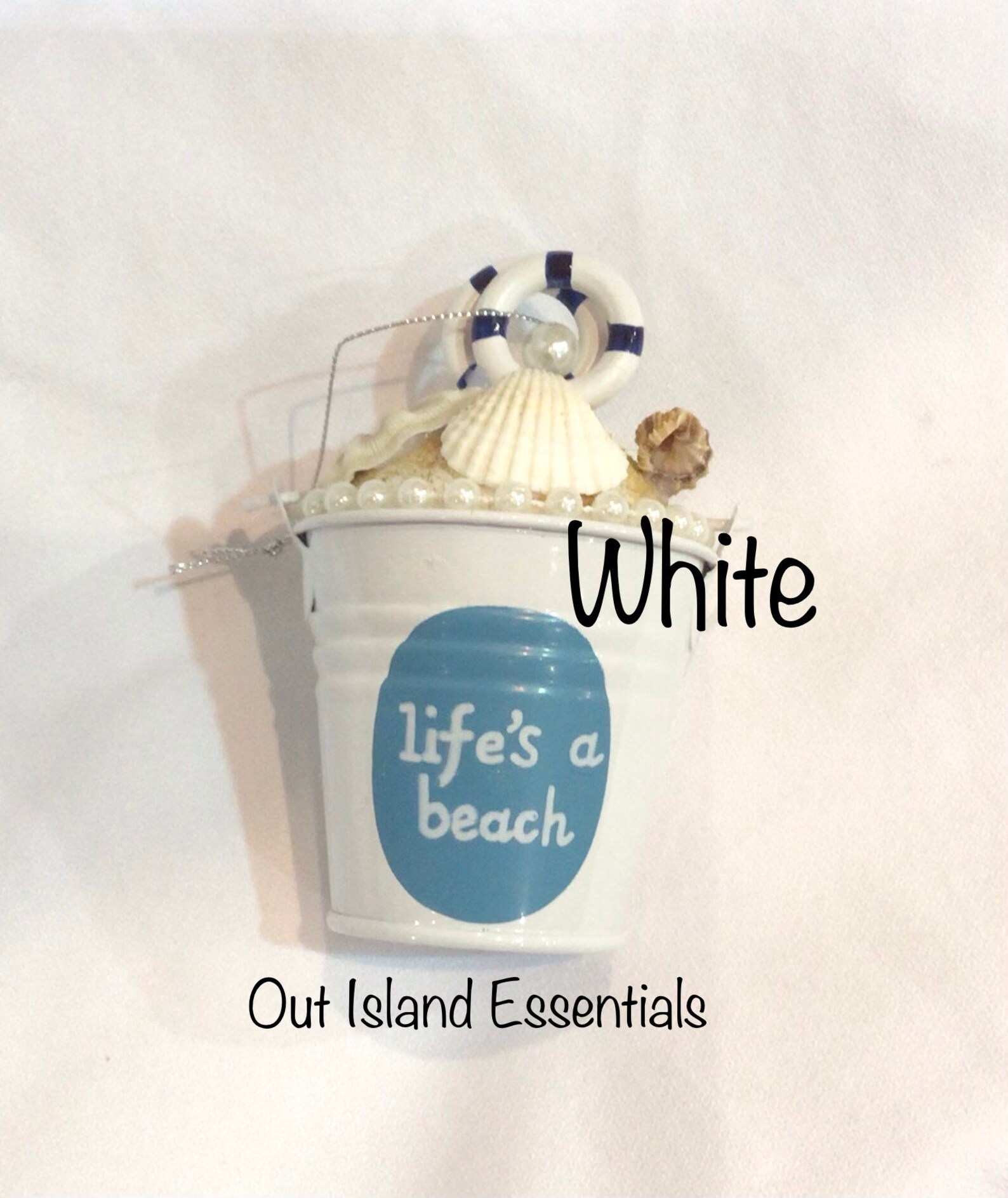 Biggie Beach Bucket Ornament I Coastal Christmas Ornament I Etsy