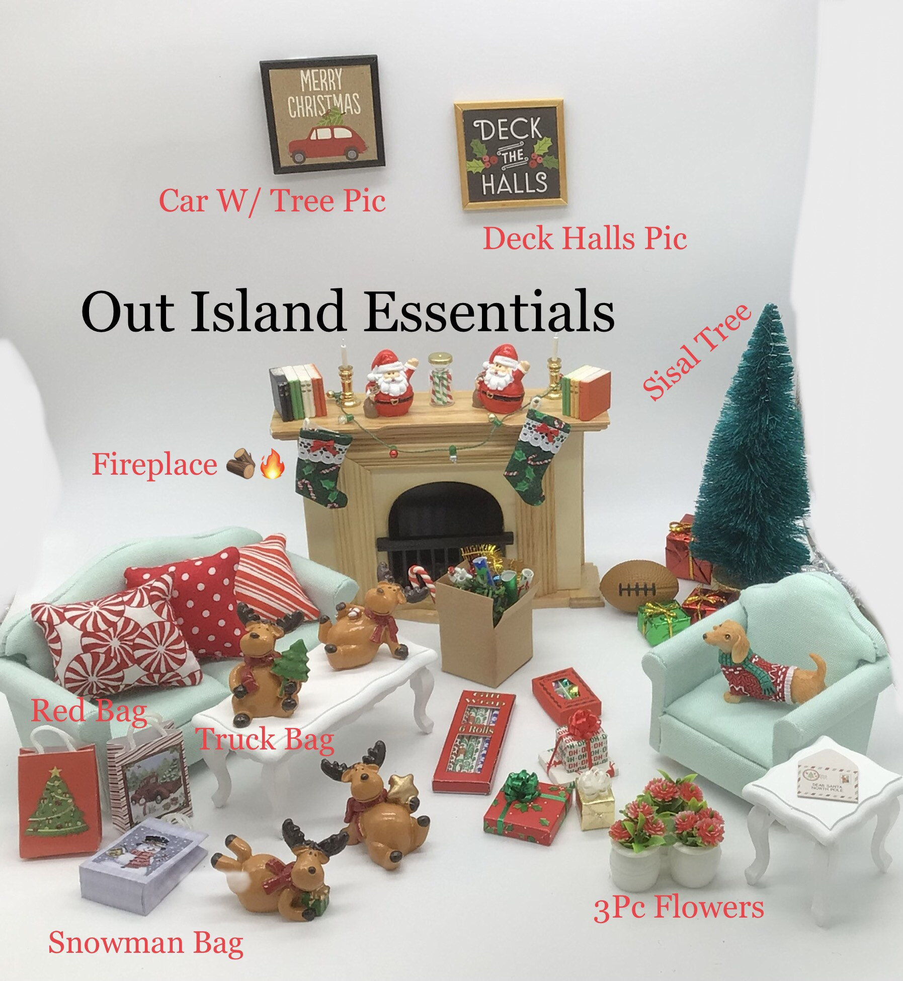 Casa Delle Bambole Budino Di Natale Su Piatto Cucina - Foto 2