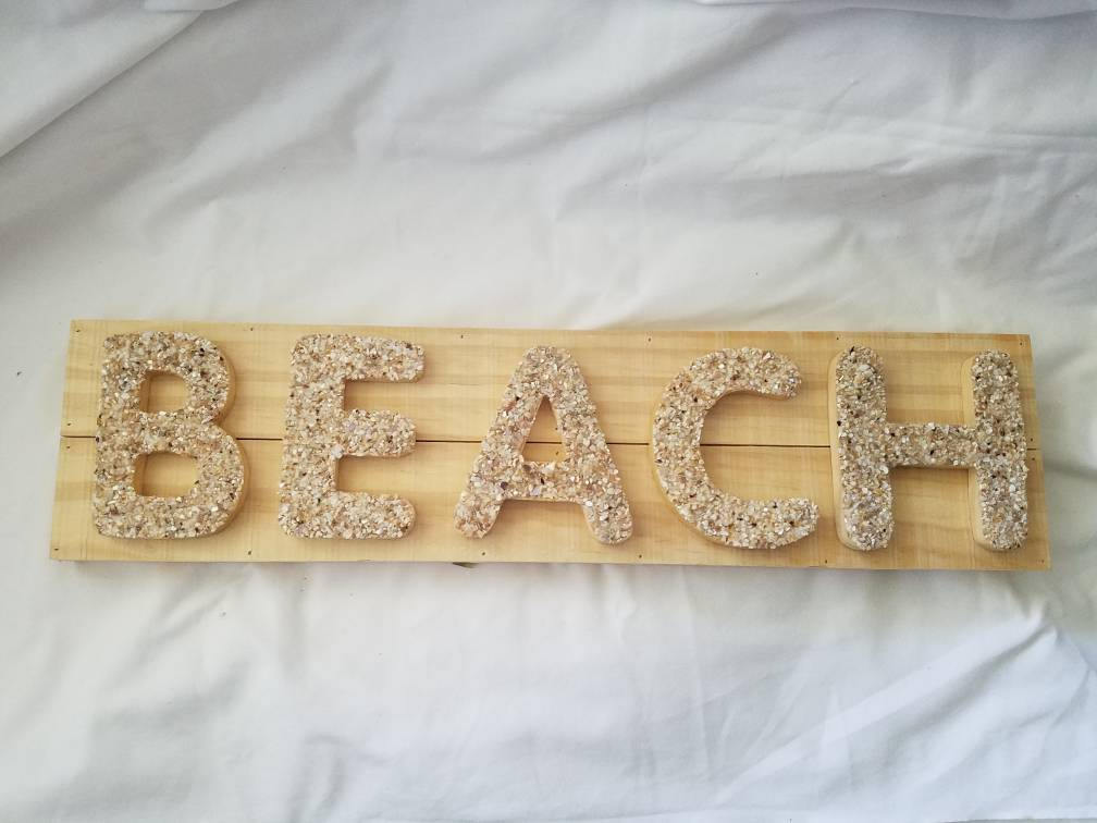 Beach Sign , Pool Decor, Coastal Bathroom Decor, Beach Cottage Wall ...