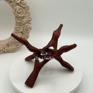 Large Wood Display Stand I Large Wooden Display Stand I Conch Shell Display Stand I Seashell Display Stand