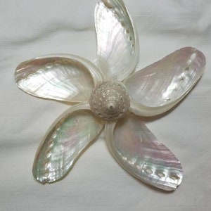 Abalone Shell Ornament I Seashell Snowflake Ornament I Snowflake I Seashell Ornament I Seashell Christmas Ornament I Coastal Christmas