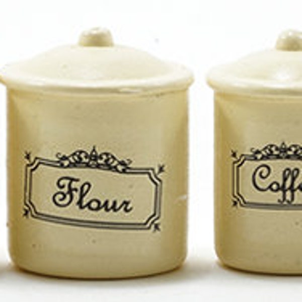 Dollhouse Miniature Canister Set Etsy