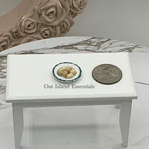 Miniature 6 Pc Loose Eggs I Miniature Dollhouse Cooking I 1:12 Scale Dollhouse Breakfast Foods