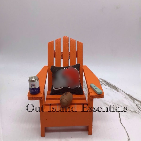 Browns Ornament I Football Christmas Ornament | Cleveland Browns Adirondack Chair Ornament I Browns Football Christmas Ornament