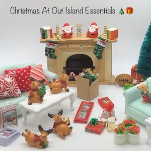 Miniatur Puppenhaus Weihnachten I Verschiedene Miniatur Weihnachtsaccessoires I Miniatur 1:12 Dekoration