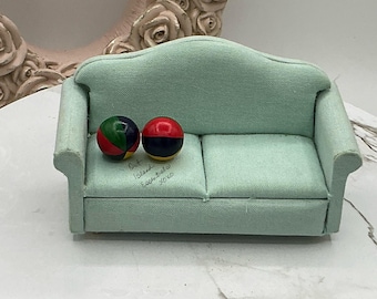 Accesorios de playa en miniatura I Pelota de playa en miniatura I Pelota de colores en miniatura para casa de muñecas I Accesorios de piscina para casa de muñecas a escala 1:12